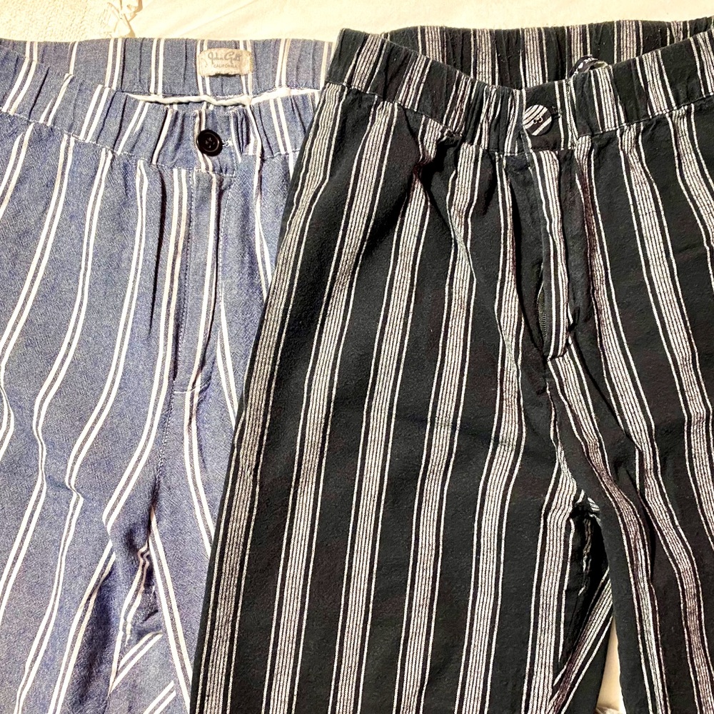Blue + White & Black + White pants 💙🤍🖤